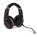 4GAMERS PS4 STEREO GAMING HEADSET ROSE GOLD EDITION - ABSTRACT BLACK
