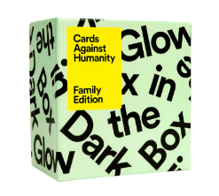 CARDS AGAINST HUMANITY - FAMILY EDITION WITH GLOW IN THE DARK BOX ZABAVNE IGRALNE KARTE