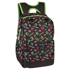 JINX MINECRAFT 17" SCATTER CREEPER BACKPACK MULTICOLOR