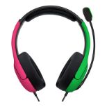 Slušalke PDP LVL40 Chat Stereo Headset za NINTENDO SWITCH roza zelene barve