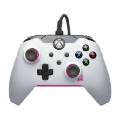 PDP XBOX WIRED CONTROLLER WHITE - FUSE (PINK)