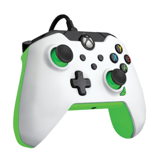 PDP XBOX WIRED CONTROLLER WHITE - NEON belo zelene barve