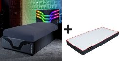 X ROCKER COSMOS RGB OTTOMAN GAMING BED & XCOOL WAVE FOAM SINGLE MATTRESS