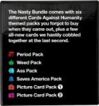 Cards Against Humanity Nasty Bundle - zabavne igralne karte