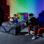 X ROCKER COSMOS RGB LED OTTOMAN GAMING BED