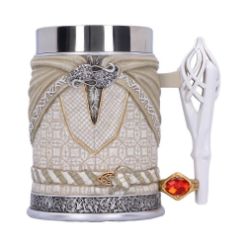 NEMESIS NOW LORD OF THE RINGS GANDALF THE WHITE TANKARD 15CM VRČ