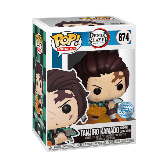 FUNKO POP ANIMATION: DEMON SLAYER - TANJIRO KAMADO (GLOW)(CHASE)