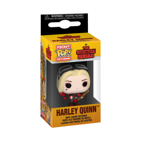 FUNKO POP KEYCHAIN: THE SUICIDE SQUAD - HARLEY QUINN (BODYSUIT)