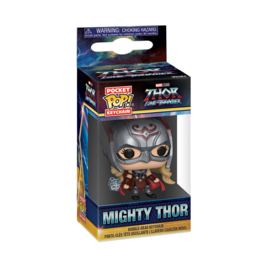 FUNKO POP KEYCHAIN: THOR L&T - MIGHTY THOR