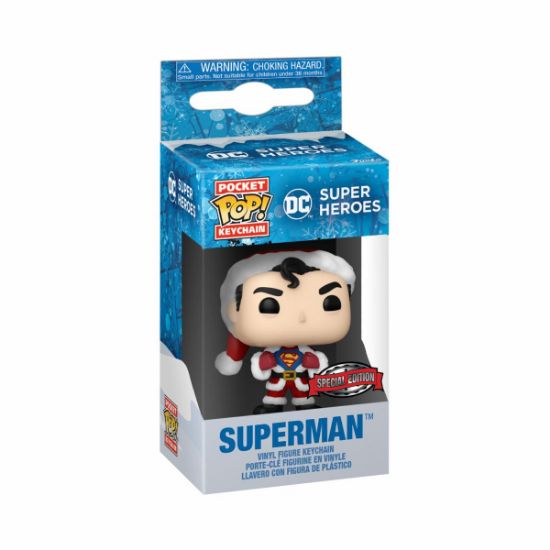 FUNKO POP KEYCHAIN: DC HOLIDAY - SUPERMAN(WMT)