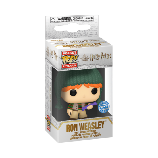 FUNKO POP KEYCHAIN: HARRY POTTER HOLIDAY - RON(WMT)