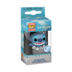 FUNKO POP KEYCHAIN: DISNEY- STITCH IN BATHTUB