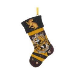 NEMESIS NOW HARRY POTTER HUFFLEPUFF STOCKING VISEČI OKRASEK