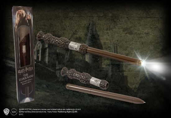 NOBLE COLLECTION - HARRY POTTER - WANDS - DUMBLEDORE ILLUMINATING WAND PEN PISALO