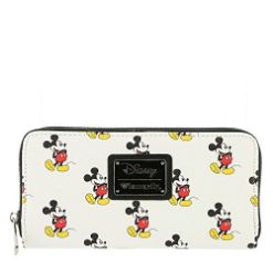 LOUNGEFLY DISNEY CLASSIC MICKEY AOP ZIP AROUND WALLET