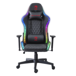 GAMING STOL - MARVO CH-35BK RGB ČRNE BARVE