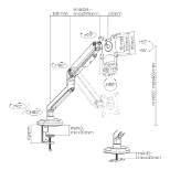 MOYE MONITOR ARM SINGLE MONITOR NOSILEC ZA MONITOR