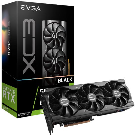 EVGA GEFORCE RTX 3070 XC3 LHR BLACK GAMING grafična kartica