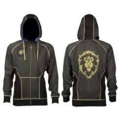 JINX WORLD OF WARCRAFT ALLIANCE CLASSIC PREMIUM ZIP-UP HOODIE, M