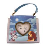 LOUNGEFLY DISNEY LADY AND THE TRAMP WET CEMENT CROSS BODY TORBA