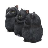 NEMESIS NOW THREE WISE FAT CATS 8.5CM FIGURICE