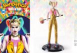 NOBLE COLLECTION - DC - BENDYFIGS - HARLEY QUINN WITH MALLET (BIRDS OF PREY) FIGURA