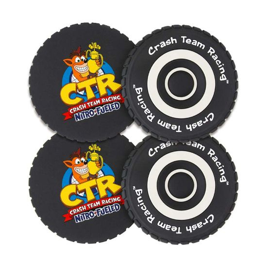 Official Crash Team Racing Nitro-Fueled Tyre Coasters