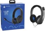 Slušalke PDP LVL40 Chat Stereo Headset za PS4/PS5 sive barve