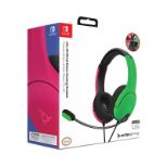 Slušalke PDP LVL40 Chat Stereo Headset za NINTENDO SWITCH roza zelene barve