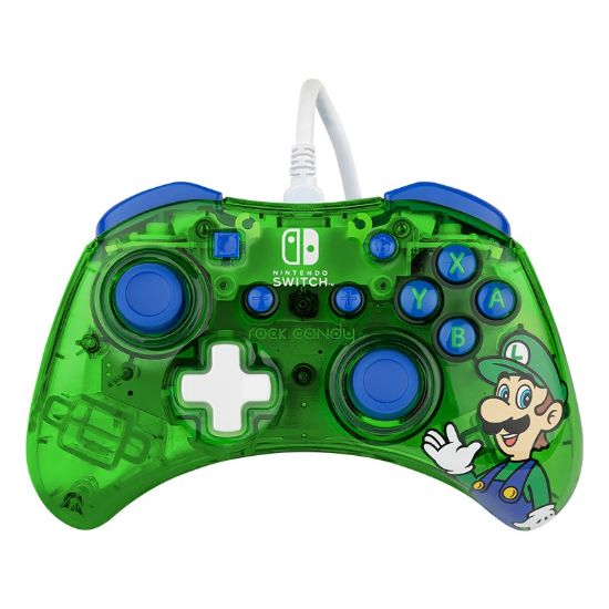 PDP NINTENDO SWITCH WIRED CONTROLLER ROCK CANDY MINI - LUIGI