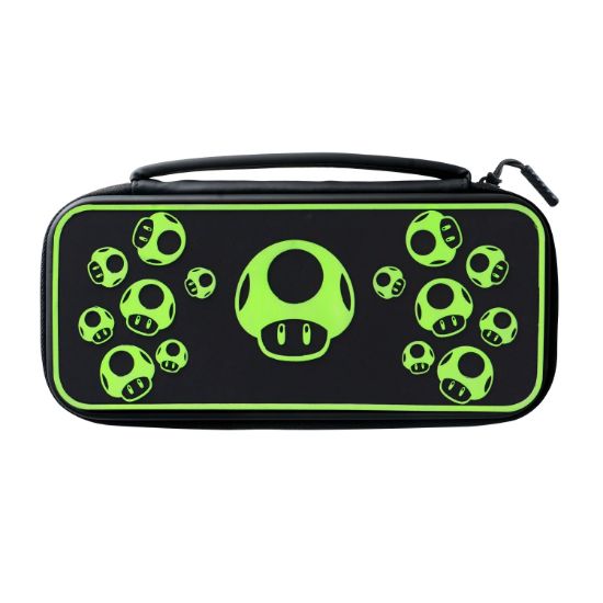 PDP NINTENDO SWITCH TRAVEL CASE PLUS - 1-UP GLOW IN THE DARK