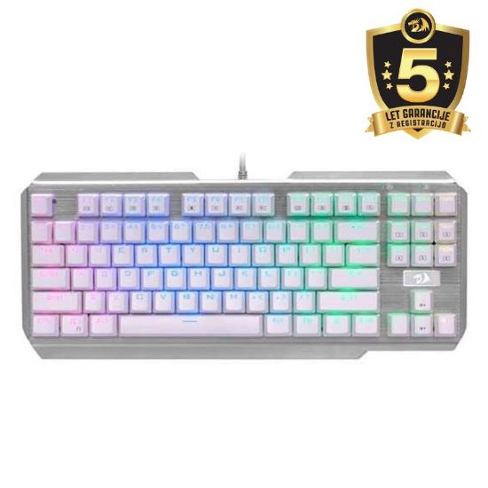 REDRAGON USAS K553W RGB ŽIČNA TIPKOVNICA, BELA