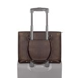 SOLO JAY LEATHER TOTE DARK BROWN. WALNUT 15.6