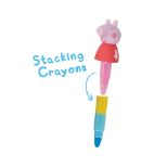 BLUE SKY PEPPA PIG CRAYONS - STACKING VOŠČENKE