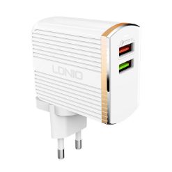 Komplet adapter LDNIO A2502Q 220v 2x USB 1x QC 3.0 1x 2,4A + micro kabel