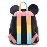 LOUNGEFLY LF DISNEY MICKEY MOUSE PASTEL RAINBOW MINI BACKPACK