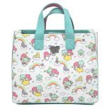 LOUNGEFLY SANRIO LITTLE TWIN STARS RAINBOW AOP CROSSBODY TORBICA