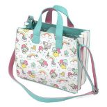 LOUNGEFLY SANRIO LITTLE TWIN STARS RAINBOW AOP CROSSBODY TORBICA