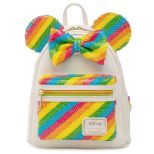 LOUNGEFLY DISNEY SEQUIN RAINBOW MINNIE MINI NAHRBTNIK