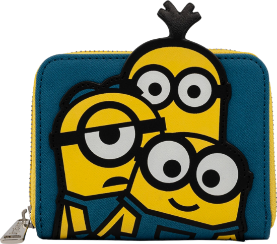 LOUNGEFLY MINION TRIPLE MINION BELLO ZIP AROUND DENARNICA