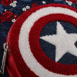 LOUNGEFLY MARVEL CAPTAIN AMERICA 80TH ANNIVERSARY FLORAL SHEILD MINI NAHRBTNIK