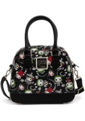 LOUNGEFLY BEETLEJUICE AOP CROSSBODY TORBA