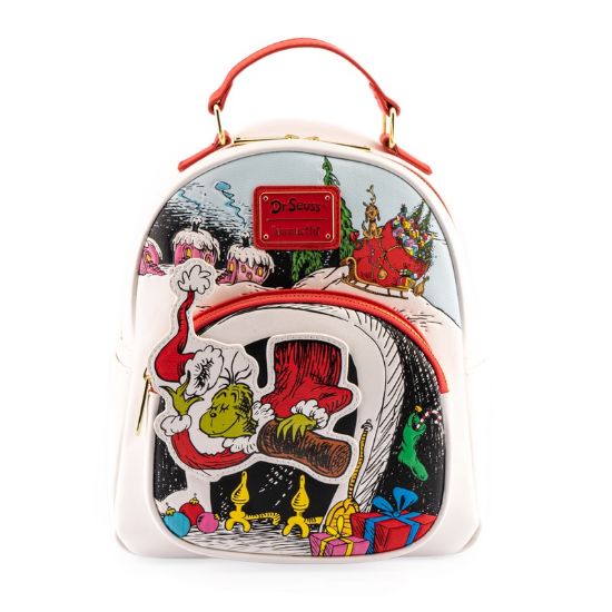 LOUNGEFLY DR. SEUSS THE GRINCH CHIMNEY THIEF MINI BACKPACK NAHRBTNIK