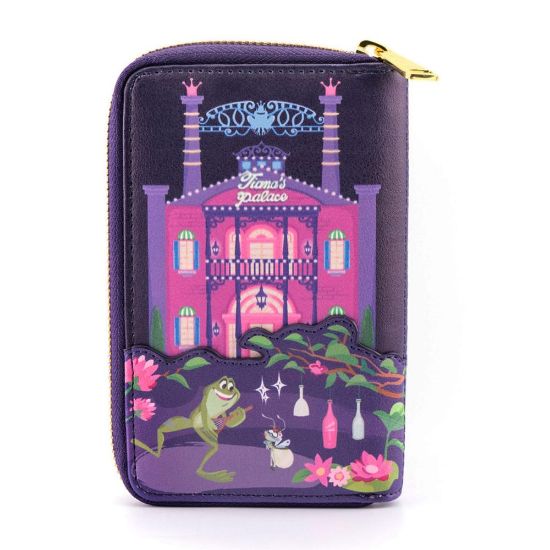 LOUNGEFLY DISNEY PRINCESS AND THE FROG TIANA'S PALACE ZIP AROUND DENARNICA