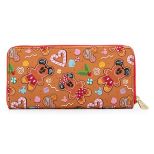 LOUNGEFLY DISNEY GINGER BREAD AOP ZIP AROUND DENARNICA