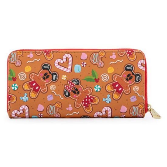 LOUNGEFLY DISNEY GINGER BREAD AOP ZIP AROUND DENARNICA