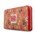 LOUNGEFLY DISNEY GINGER BREAD AOP ZIP AROUND DENARNICA