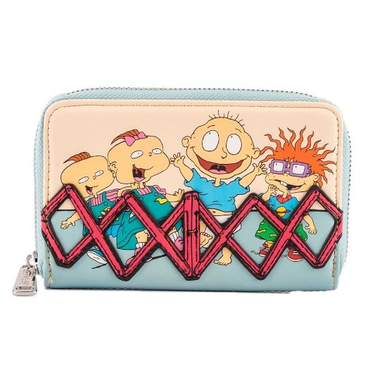 LOUNGEFLY NICKELODEON RUGRATS 30TH ANNIVERSARY BABIES ZIP AROUND DENARNICA