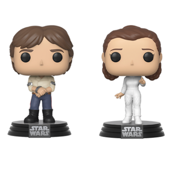 FUNKO POP VINYL: STAR WARS - 2PK HAN & LEIA