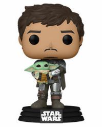 FUNKO POP: STAR WARS - MANDALORIAN - MANDO HOLDING CHILD